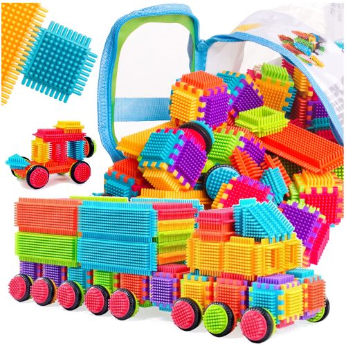 KOLORNI KOCKE ZA GRADNJU - SET 192 ELEMENTA