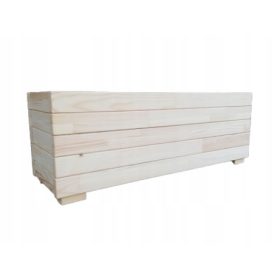  4GardenTeam drvena tegla za cvijeće, bijela, 28 cm