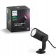 Okrugli Philips Hue vrtni reflektor Lily s integriranim LED izvorom 19,4 cm, crni