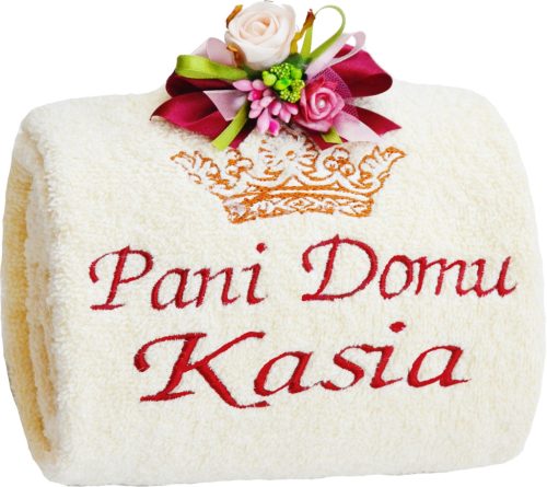 Personalizirani poklon za posebne prigode - Debeli ručnik s vašim imenom uvezanim