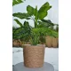  Kerd saksija 27 cm x 28,5 x 27 cm promjer 28,5 cm žica od jute, juta, plastika bijela, crna, prirodna, nijanse smeđe i bež, višebojna