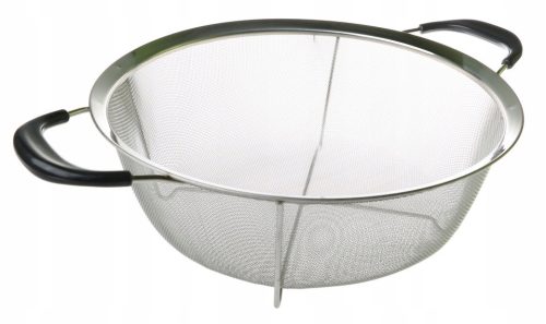 Kuhinjsko Cedilo Edel Hoff, Inox, 25 cm :Predmet aukcije je kuhinjsko cedilo visoke kvalitete, izrađeno od nehrđajućeg čelika koji je izuzetno otporan na koro