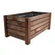  Pletena saksija 60 cm x 33 x 25 cm, drvo, nijanse smeđe i bež boje