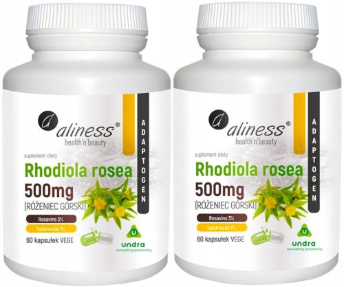 Rhodiola rosea - Prirodni Adaptogen, 60 VEGE kapsula x2