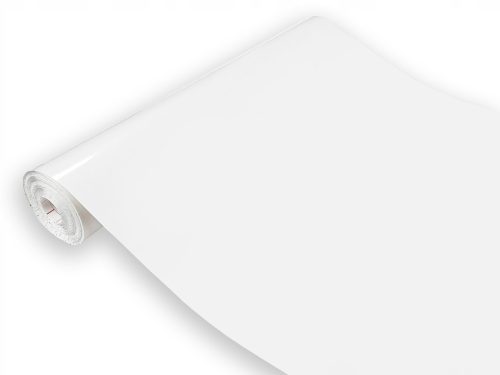 Bijela sjajna samoljepljiva folija za namještaj 45cm DIY