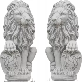  Betonske vrtne figure Lions set skulptura Grb