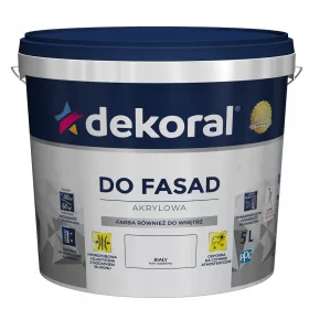 Akrilna fasadna boja Dekoral 5L Snježno bijela mat