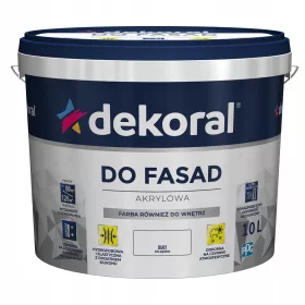Dekoral akrilna fasadna boja 10 l Mat bijela