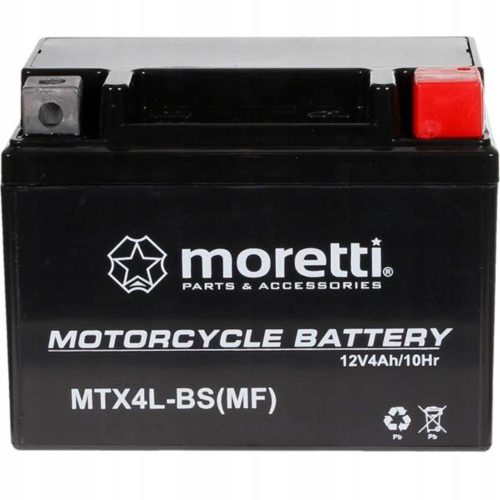  MORETTI YTX4L-BS GEL BATERIJA ZA SKUTER BARTON