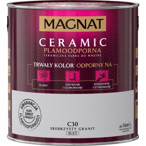Keramička boja Magnat 5 l C30 Srebrni Granit mat