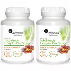   Aliness Tokotrienols Complex PLUS 50 mg – Dodatak Prehrani sa EVNOL SUPRABIOTM