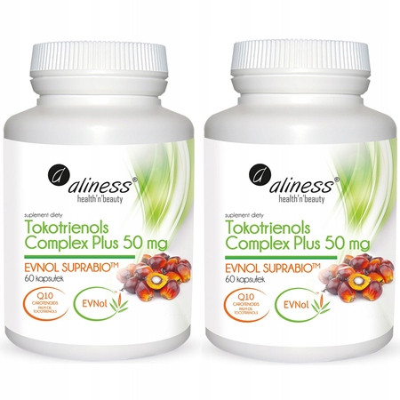Aliness Tokotrienols Complex PLUS 50 mg – Dodatak Prehrani sa EVNOL SUPRABIOTM