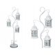 Ukrasna lampa metalna s trima lampionima visoka 130 cm