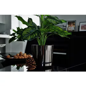   Poklopac za teglice za cvijeće - Posuda za cvijeće 20,8 x 21,5 cm plastična crna