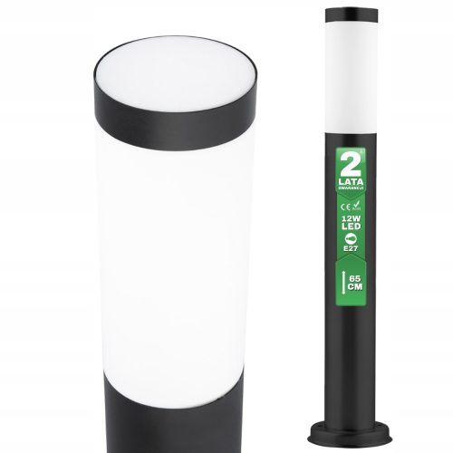 Kružni vanjski stup Lumiled E27 65 cm crni