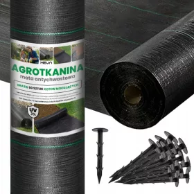   Agrotekstil - Malčiranje agrotekstila (protiv korova) HEVA crna 110 x 5000 cm 90 g/m²