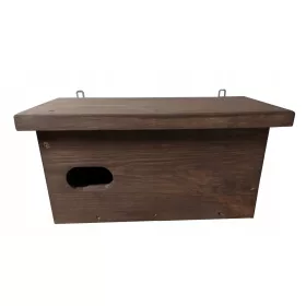   Kućica za gniježđenje za jerzyka, impregnirana drvena kućica za ptice s otvorom 65mm x 35mm. Ova kućica je idealna za termomodernizaciju zgrada i privlačenje jerzyka, ptice s brzim letom i velikim ape