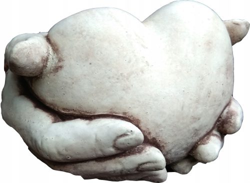  Figura SRCE u rukama beton smeđa (F155) ALA-SHOP