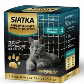 SET MREŽA I ŽICA ZA MAČKE ZA BALKON 4x3