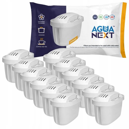 Agua Next Fitmax univerzalni filter za vodu za Brita i Dafi vrčeve - 12 komada