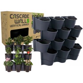    Prosperplast saksija 67 cm x 17,7 x 57 cm promjer 10 cm plastične nijanse sive i srebrne