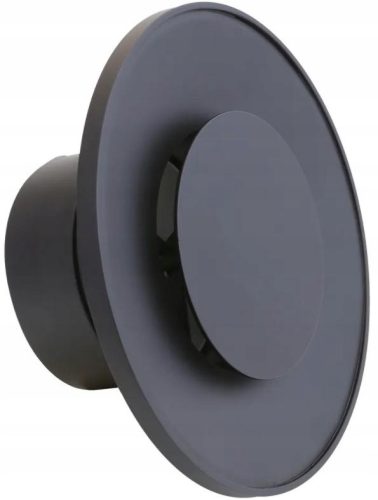 ASV metalni difuzor dovodnog zraka, 100 mm, CRNI okvir