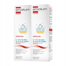   Emolium Dermocare 3 u 1: Šampon, Gel za Tuširanje i Tečnost za Kupanje 400 ml
