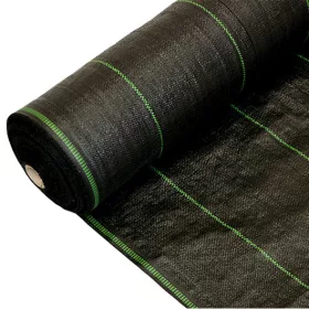   Agrotekstil - Poljoprivredna tkanina za malčiranje (protiv korova) Crno azurno 130 x 10000 cm 70 g/m²