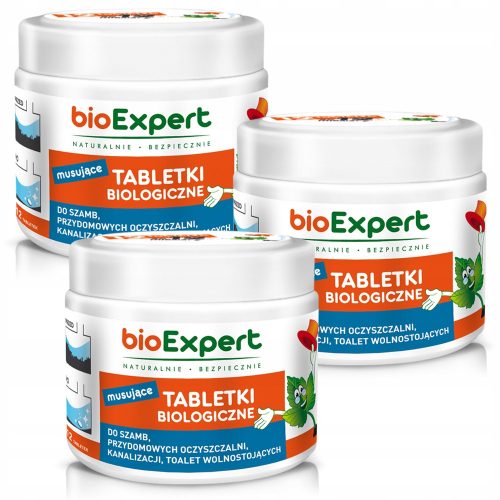 Bakterijske tablete za septičke jame i postrojenja za pročišćavanje otpadnih voda 3x12kom za 3 godine BIOEXPERT