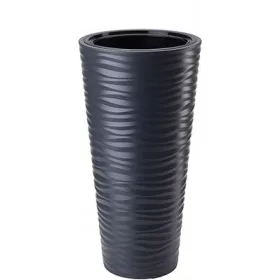   Vrtna posuda - Form-Plastični lonac za cvijeće 35 cm x 35 x 68,5 cm promjer 35 cm plastične nijanse sive i srebrne