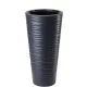 Vrtna posuda - Form-Plastični lonac za cvijeće 35 cm x 35 x 68,5 cm promjer 35 cm plastične nijanse sive i srebrne