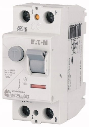 Eaton 2P 25A 30mA AC zaštitni prekidač diferencijalne struje