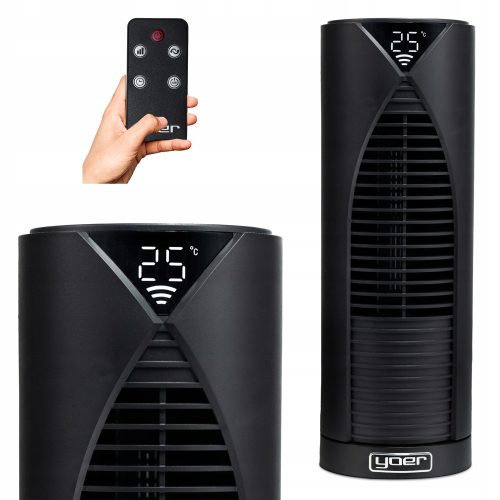 Kolumni ventilator Yoer TURO PRO crni