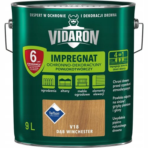 VIDARON V18 Impregnacija drva Winchester hrast 9 l