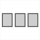 Set crnih okvira, set od 3 okvira 50x70