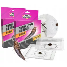   No Pest® ljepljiva zamka za srebrne ribice i ribe 4 kom - gel za privlačenje i mehanička zaštita od insekata