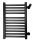 Vrhunski crni radijator za kupaonicu Regnis 304 W 440 x 675 mm