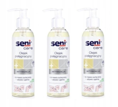 Set od 3 pakiranja Seni Care njegujućeg ulja 200ml - Prikladno za osjetljivu kožu