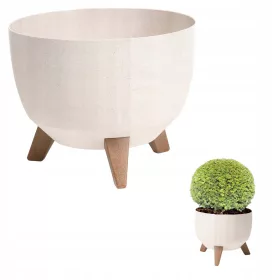    Grando lonac za cvijeće 39 cm x 39 x 24 cm promjer 39 cm plastične nijanse smeđe i bež boje