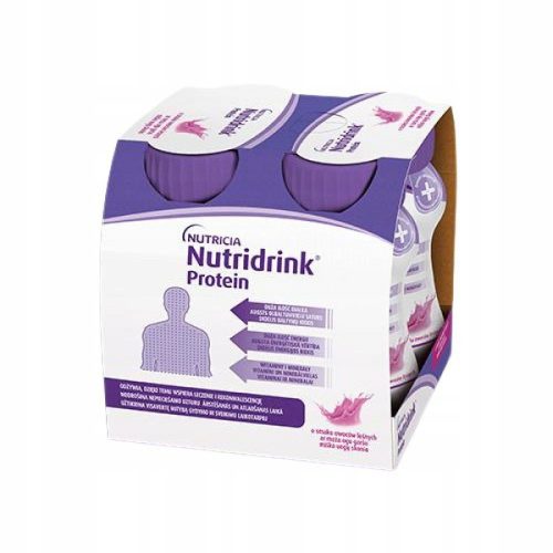 Nutridrink Protein šumsko voće za prehranu - 4 x 125 ml