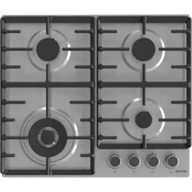    Gorenje GW642ABX plinska ploča za kuhanje Rešetka od lijevanog željeza Čelik