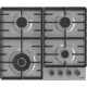  Gorenje GW642ABX plinska ploča za kuhanje Rešetka od lijevanog željeza Čelik