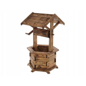    Mazur saksija 110 cm x 39 x 110 cm promjer 60 cm drvene nijanse smeđe i bež boje