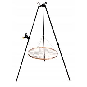   Roštilj na drveni ugljen - Tronožni roštilj Nikmet, inox rešetka, 80 cm