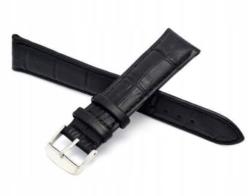 Krokodilski kožni remen za sat 22MM CRNA
