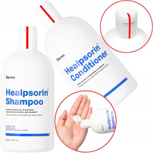 Healpsorin™ - Set šampona i regeneratora za psorijazu i seboroični dermatitis, 500 ml + 500 ml