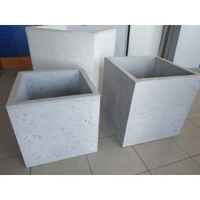 Vrtna posuda - Betonska saksija 40x40x40 cm siva