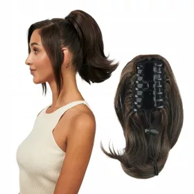   Cameron Hair ® ženski poludugi sintetički svijetloplavi ušitak za kosu