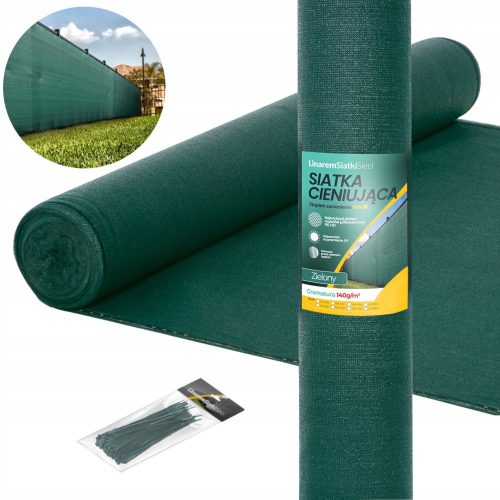 Mrežica za sjenilo 140g Linarem SiatkiSieci zelena 1,5m x 10m