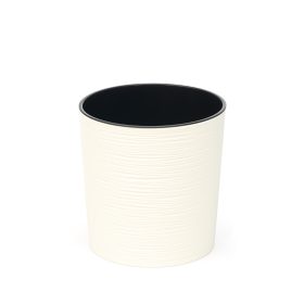    Lamela saksija 25 cm x 25 x 25,5 cm promjer 25 cm plastične nijanse smeđe i bež boje